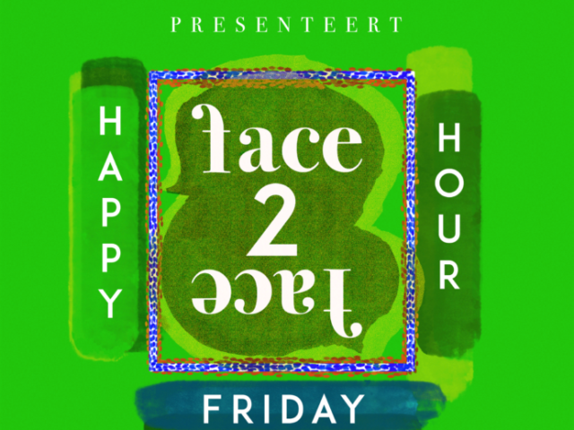 face 2 happy hour illustration graphic design flyer art kunst kunsthal AYCA all you can art groene hilledijk summer camp Rotterdam holland netherlands dutch europa aumen green grafisch ontwerp Au+Men Studios